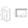 Abber Schwarzer Diamant AG30160H-S75 Душевой уголок, 160x75x195, цвет: хром