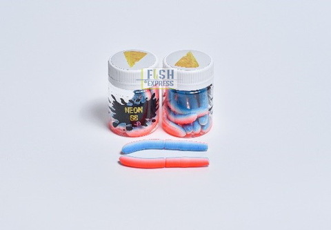 NEON 68 D WORM длина 67 мм в банке 7 шт ЦВЕТ DW022 🧀 СЫР продажа от 2шт
