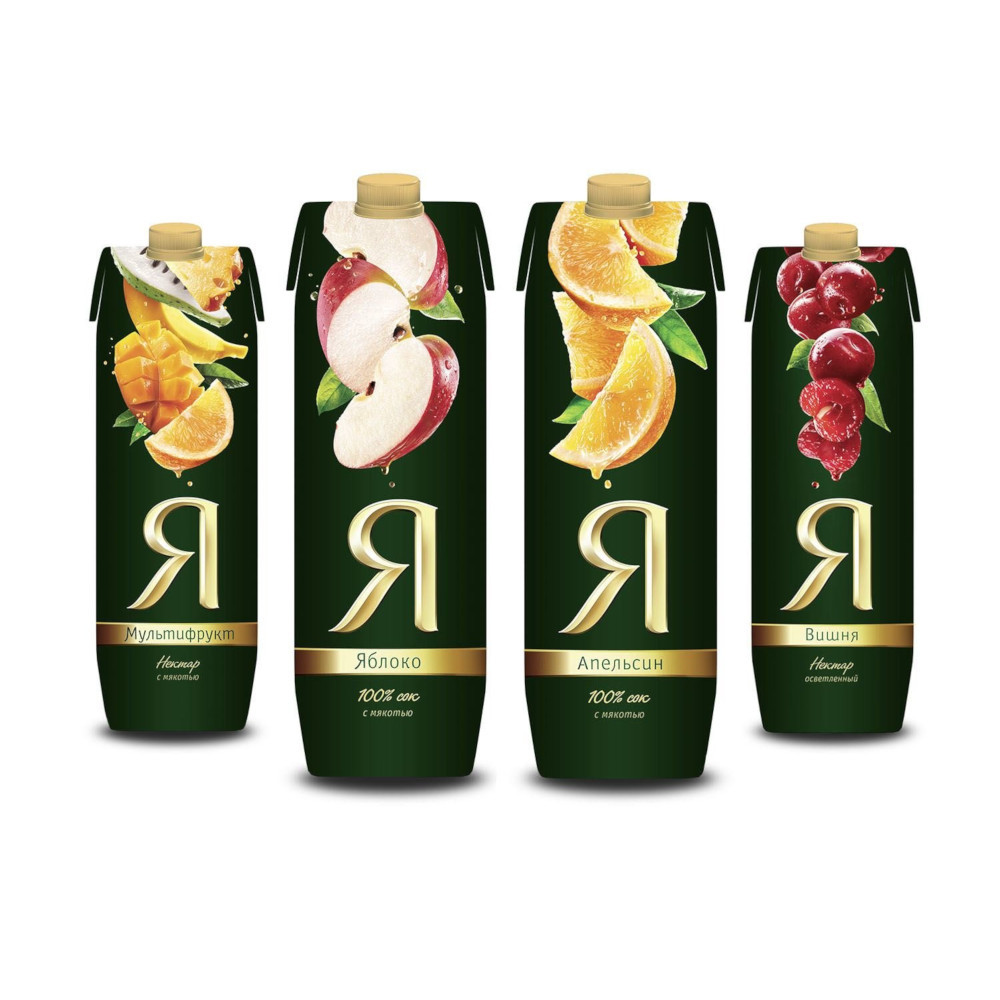 2. Сок яблочный я стекло. 97л. Сок я апельсин 1 л. Сок яблоко с мякотью я 0,97 л.