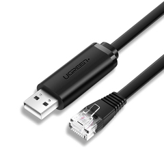 Кабель UGREEN USB to RJ45 Console Cable, 3м CM204 черный