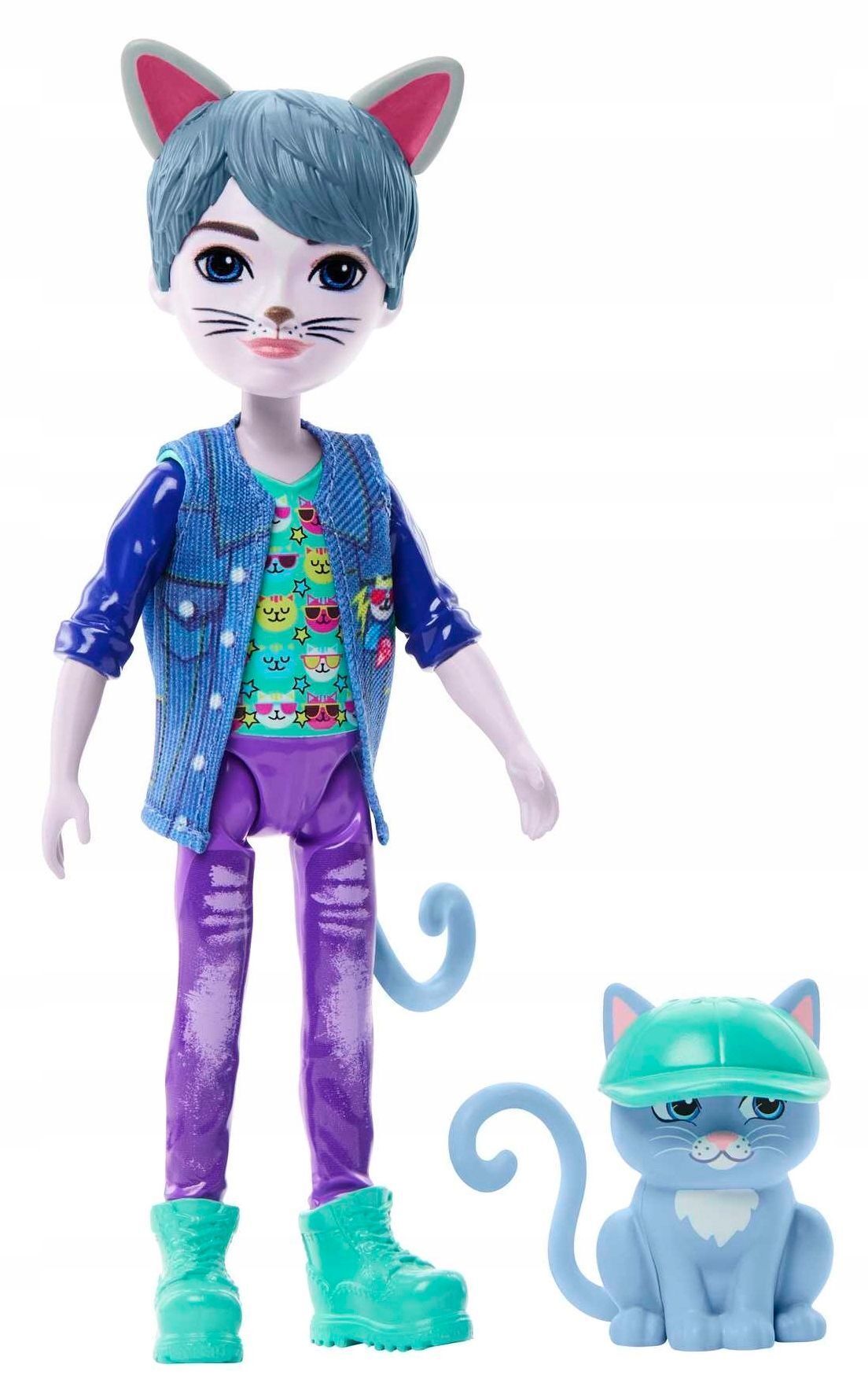 Кукла Enchantimals Mattel - COLE CAT кукла мальчик кот + питомец HNT59  купить в Москве | Доставка по России.