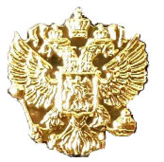Шильд знак «Герб России» 14 мм