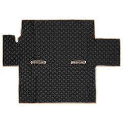 Ковры FREIGHTLINER CENTRY (автомат) (экокожа, черный, бежевый кант, бежевая вышивка)