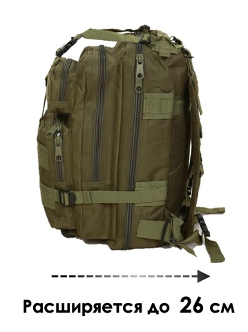 Картинка рюкзак тактический Skully Tactic RWZS29 army green - 7
