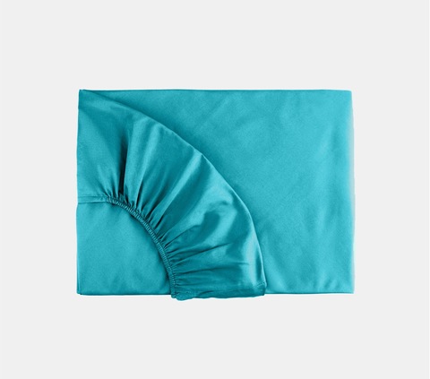 Простыня на резинке 140x200x30 Mollen светло-бирюзовая