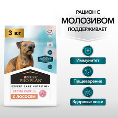 Pro Plan ActiProtect сухой корм для взрослых собак мелких пород с чувст кожей (лосось) 3 кг