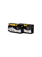 Набор струйных картриджей Sakura P2V31A (№711 2-pack Black) для HP Designjet T120/T520 ePrinter, пигментный тип чернил, черный, 73 мл.