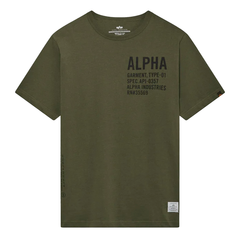 Футболка Alpha Industries Alpha Graphic Tee Olive (Зеленая)