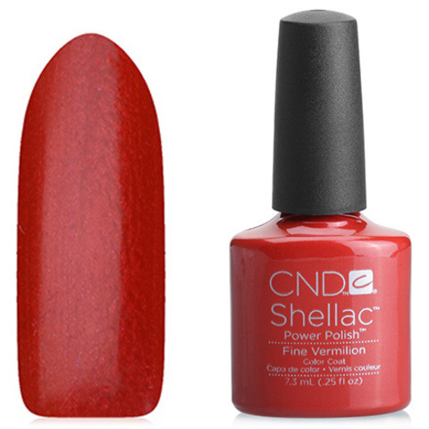 Гель лак CND Shellac Fine Vermilion купить за 900 руб