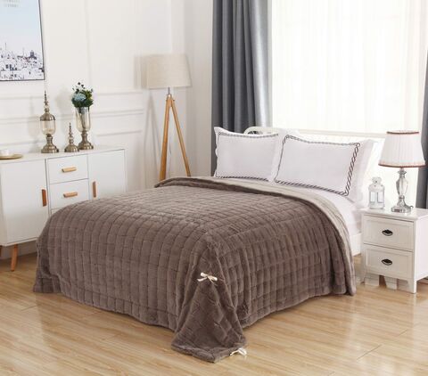 Плед 160х220 Sofi De MarkO Мадлен коричневый