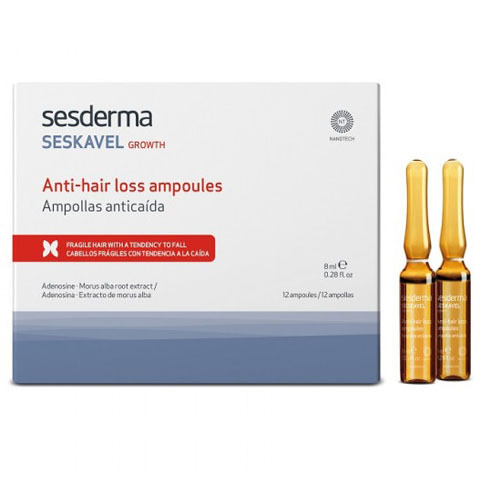 Sesderma SESKAVEL: Средство в ампулах от выпадения волос (Anti-Hair Loss Ampoules)