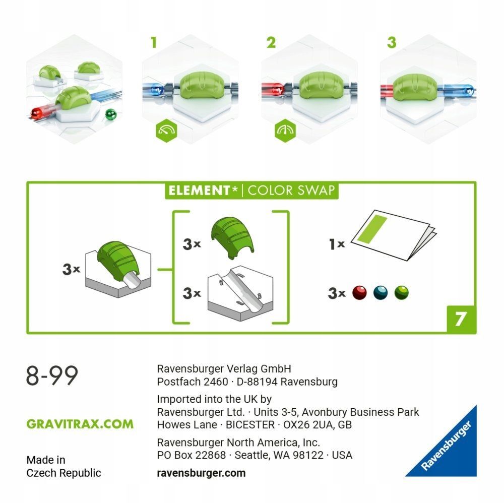 Конструктор Ravensburger Gravitrax Color Swap - Дополнительный элемент к  конструктору - Настольная игра Гравитракс 224371 купить в Москве | Доставка  по России.