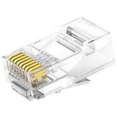 Коннектор UGREEN NW120 (50962) Cat 6 Unshielded RJ45 Modular Plugs 50pcsпрозрачный
