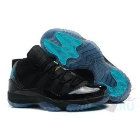 Air Jordan Retro XI (11) "Gamma Blue" High (Black/Gamma Blue-Varsity Maize)