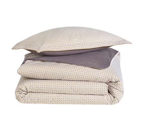 Постельное белье 2 спальное евро Blanc des Vosges Vice Versa Amethyste
