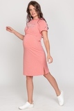 Платье для беременных и кормящих 10506 коралл
