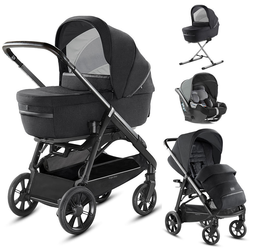 Коляска 4 в 1 INGLESINA APTICA System Quattro 3 в 1 Mystic Black