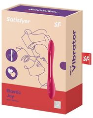 Красный многофункциональный вибратор для пар Satisfyer Elastic Joy - 