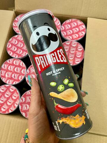 Чипсы Pringles Hot&Spicy острый картофель, 110 гр