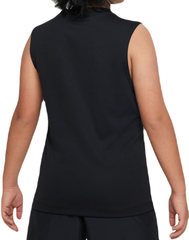 Детская теннисная футболка Nike Dri-Fit Multi+ Sleeveless Training Top - black/white