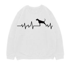 Свитшот "Сердечный ритм с хвостатым доберманом"