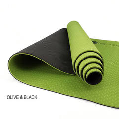 Yoqa xalçası \ Yoga Mat \ Коврик для йоги TPE 6мм Olive Black