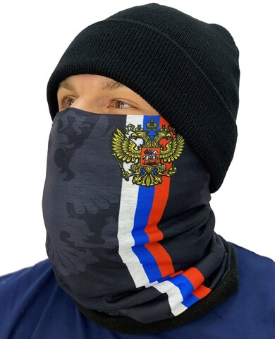 Картинка шарф-труба Skully Wear reversible Rus - 2