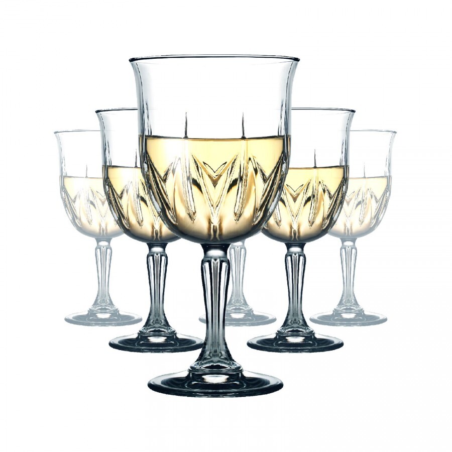 Бокалы для вина 6шт. Набор стеклянных бокалов для вина Karat, 270 мл, 6 шт. Набор бокалов для вина из 6 шт. "Rainbow". Pasabahce Karat вместимость 250 см. Карат стаканы набор 6 шт.