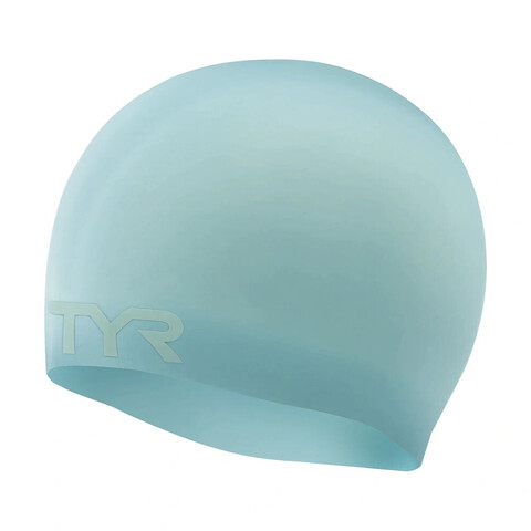 54648-82583 Шапочка для плавания TYR Wrinkle Free Silicone Cap, LCS-450, голубой, силикон
