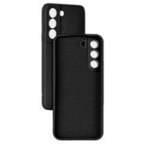 Силиконовый чехол Silicone Cover с защитой камеры для Samsung Galaxy S22 (Черный)