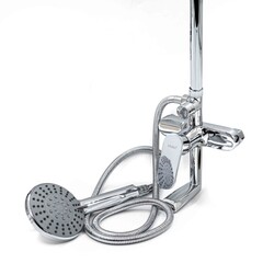 Дикалан 67-0-746 Душевая стойка однорычажная, с тропич. душ., лейкой, смесителем, корот.гусак,35мм, (шт.)