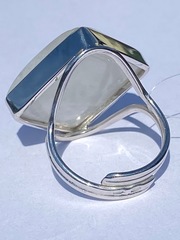 Лунный-ромб(кольцо из серебра)