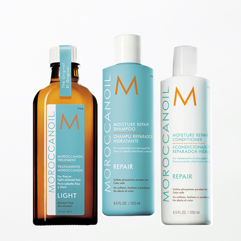 MOROCCANOIL Набор #3 Масло восстанавливающее для всех типов волос 100 мл + шампунь экстра объем 250 мл + кондиционер экстра объем 250 мл