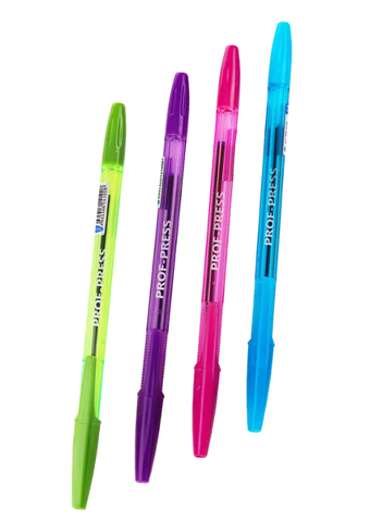 Ручка шариковая синяя Crystal Rainbow 0.8