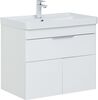 Aquanet 310149 Тумба Ирис new 70 подвесная 1 ящ. 2 фасада цв.белый глянец (310149)