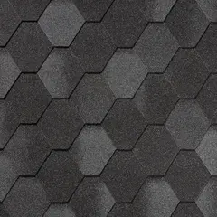 Гибкая черепица Rombica Базальтово-серый Quiet Tile ( Тихая черепица )