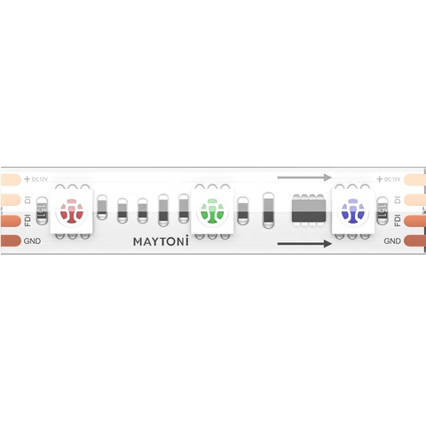 Светодиодная лента Maytoni 12В 5050 14,4Вт/м RGB 5м IP 68 201245
