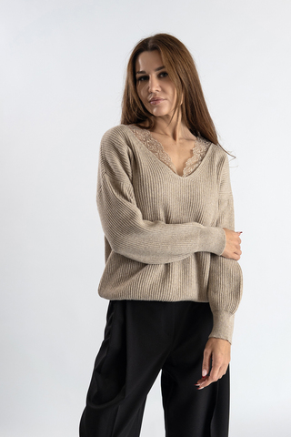 Джемпер с кружевом Vicolo