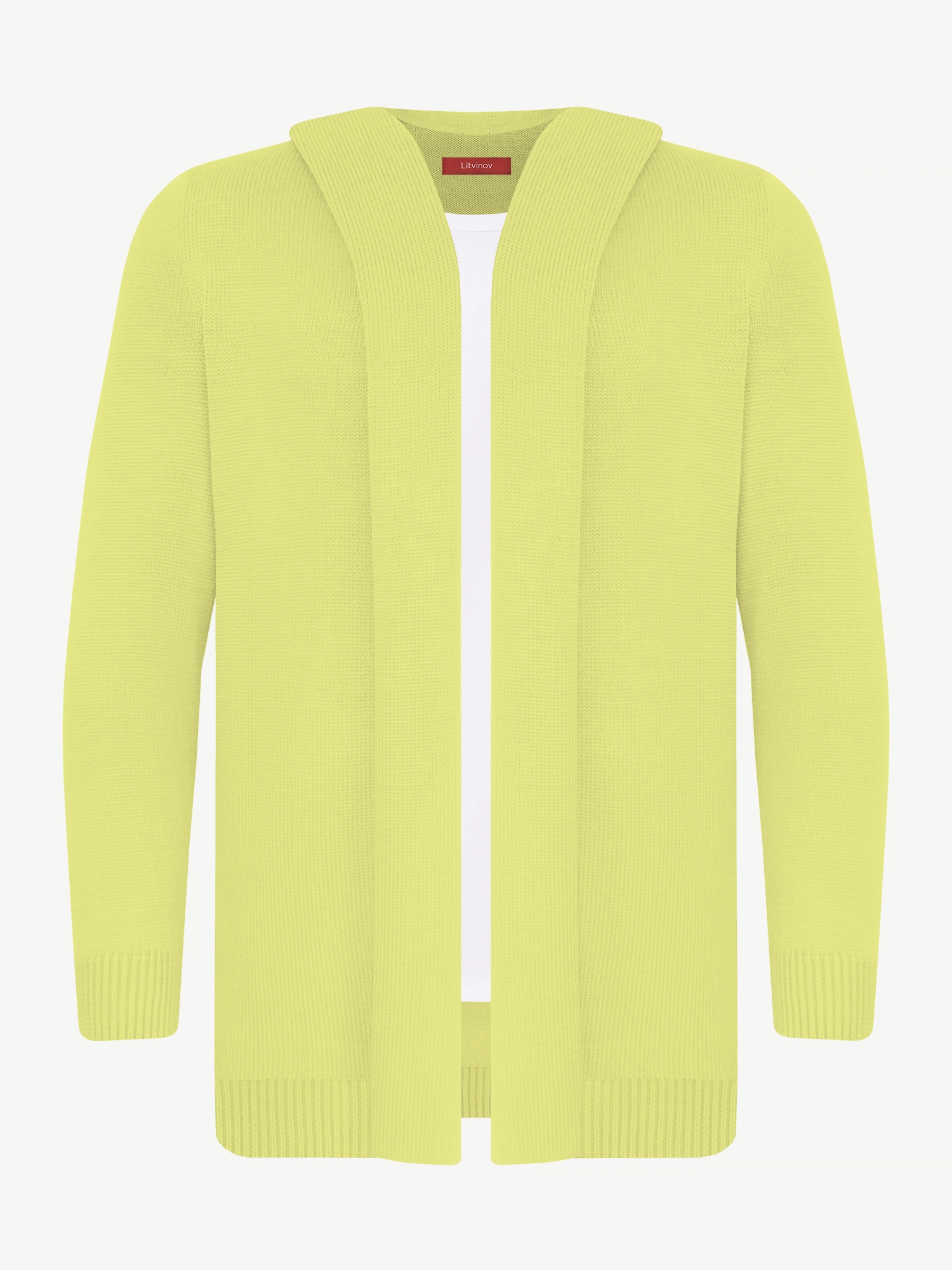 Кардиган с капюшоном из экохлопка