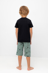 пижама  для мальчика  К 1528/24/черный,быстрее ветра