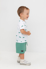 шорты  для мальчика  КР 400817/малахитово-зеленый к558