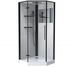 Кабина душевая Esbano (Эсбано) ESM-PENTA-90 L, с низким поддоном, с гидромассажем, 90х90х215