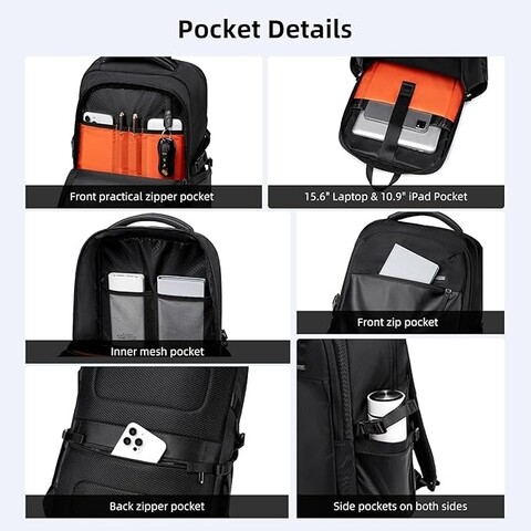 Картинка рюкзак городской Golden Wolf GB00916 Black - 4