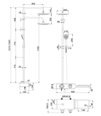Смеситель Lemark Tropic LM7009С для ванны и душа, термостатический