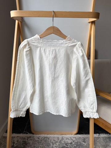 Новая блузка из хлопка и льна Little Cotton Clothes, 122