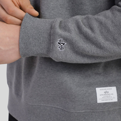 Свитшот Alpha Industries Essential Crewneck Medium Charcoal Heather (Серая)