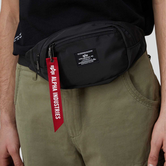 Сумка Alpha Industries Crew Waist Bag Black (Черный)