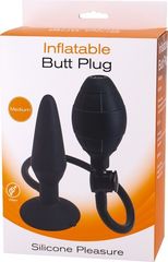 Анальная пробка с функцией расширения Inflatable Butt Plug Medium - 14,2 см. - 