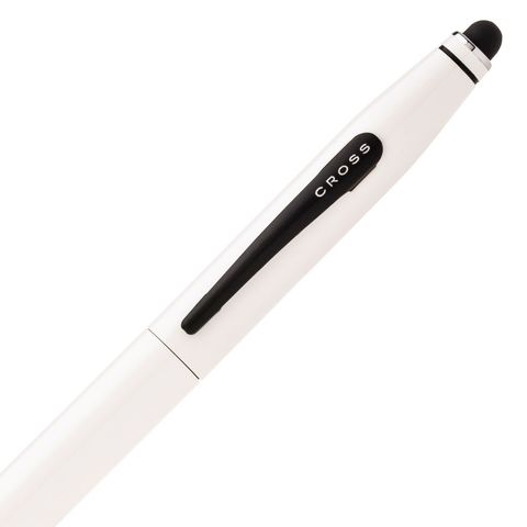 Ручка шариковая Cross Tech2, Pearl White со стилусом, M, BL (AT0652-5)
