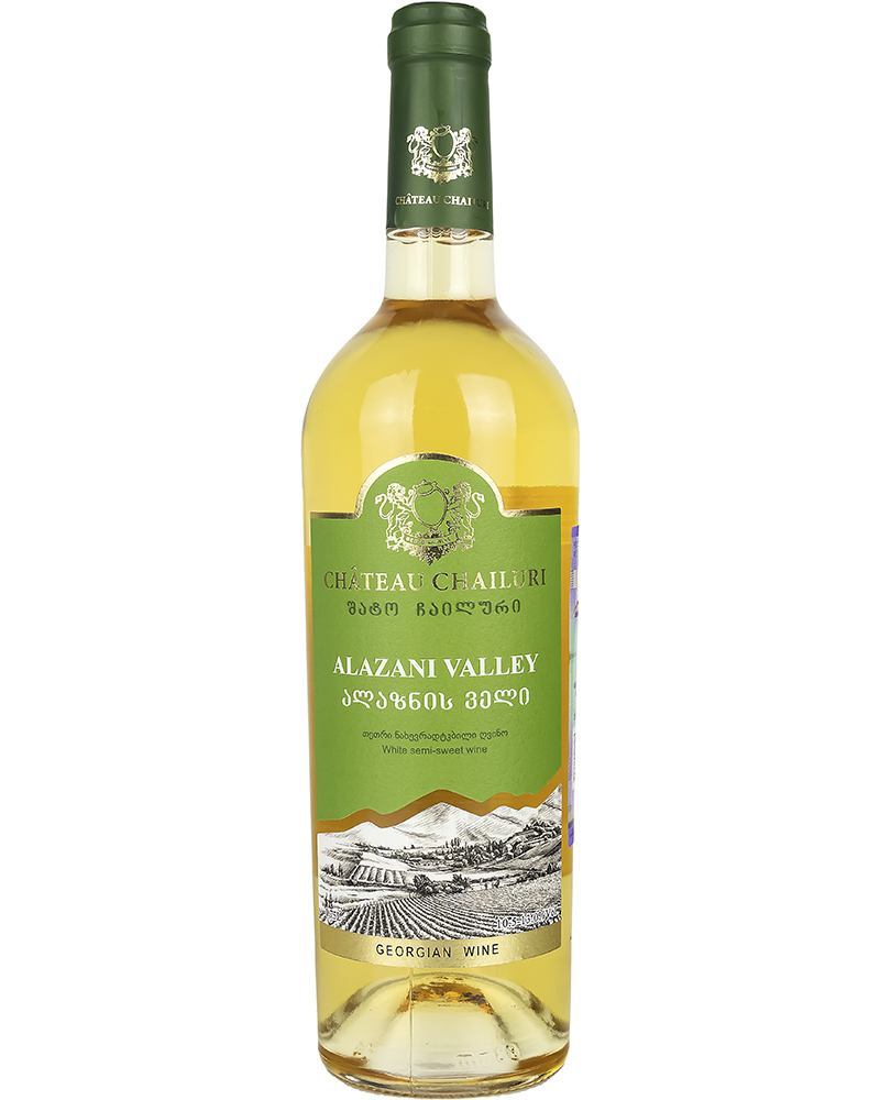 Вино Chateau Chailuri Белое полусладкое 2019 г.у. 10,5-13,0%, 0,75 л, Грузия